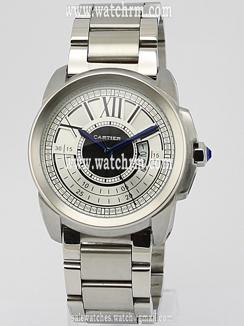 Cartier Calibre de Cartier W7100007 Automatic White Dial Stainless Steel Bezel Watch