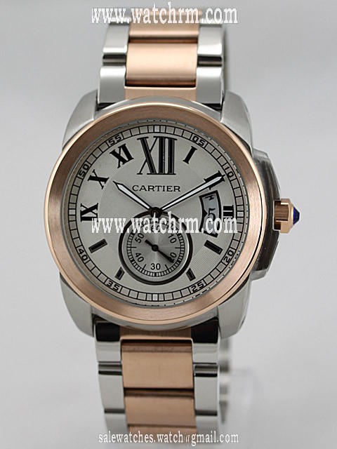 Cartier Calibre de Cartier W7100036 White Dial Rose Gold Case 42mm Watch