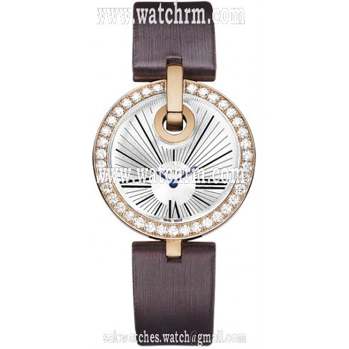Cartier Captive de Cartier Silver Dial Satin Ladies Watch WG600011