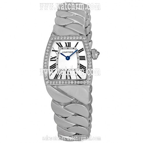 Cartier La Dona Diamond 18kt White Gold Ladies Watch WE60039G