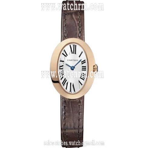 Cartier Mini Baignoire Silver Dial Ladies Watch W8000017