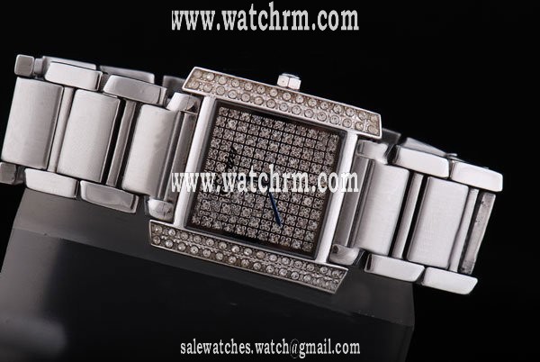 Cartier Montre W51002Q3 Womens Square Stainless Steel Case Watch
