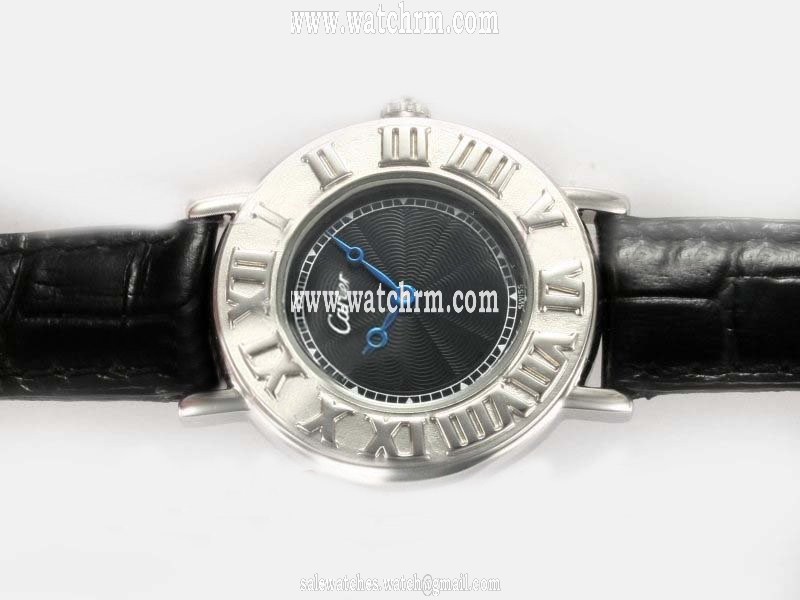 Cartier Must 21 W10072R6 Quartz Black Dial Man:38mm / Lady:30mm Watch