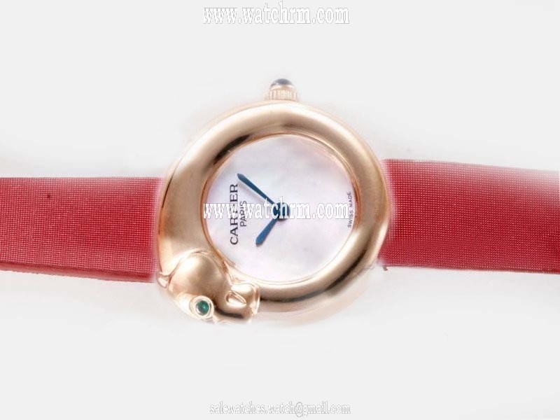 Cartier Panther WAES2549 Stainless Steel Case Round Womens Watch