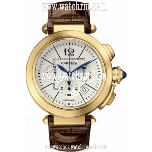 Cartier Pasha 18k Rose Gold Chronograph Men's Watch W3020151