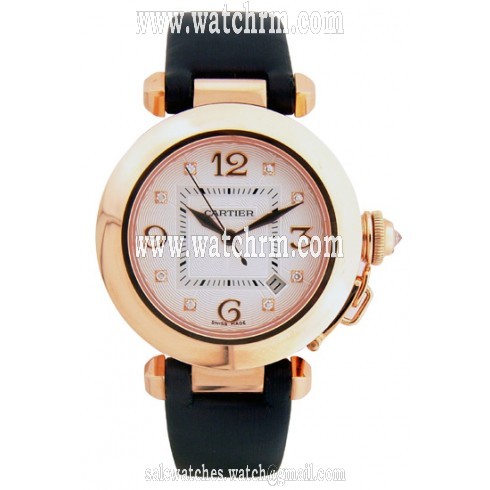 Cartier Pasha 18kt Rose Gold Diamond 32mm Watch WJ117736