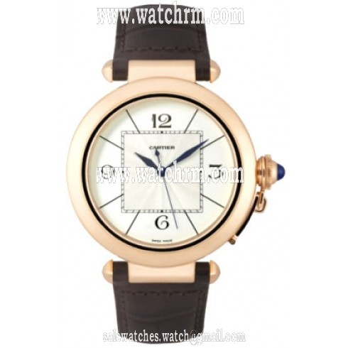 Cartier Pasha 18kt Rose Gold Men's Watch W3019351