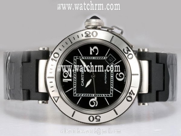 Cartier Pasha de Cartier 2790 Round Stainless Steel Case Mens Watch