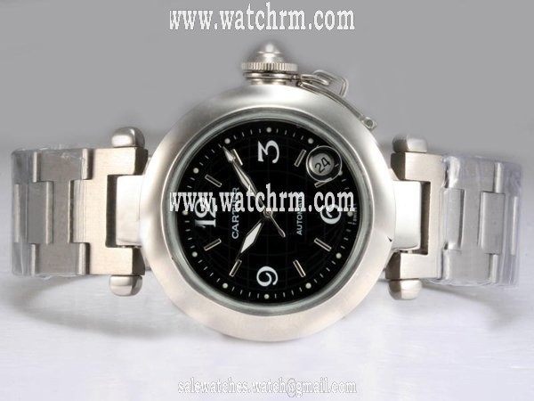 Cartier Pasha de Cartier C391314 Black Dial Round Automatic Watch
