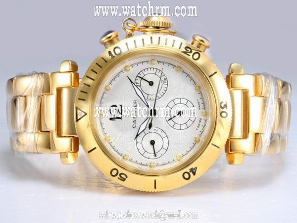 Cartier Pasha de Cartier W301970M Mens Stainless Steel Case Round Watch
