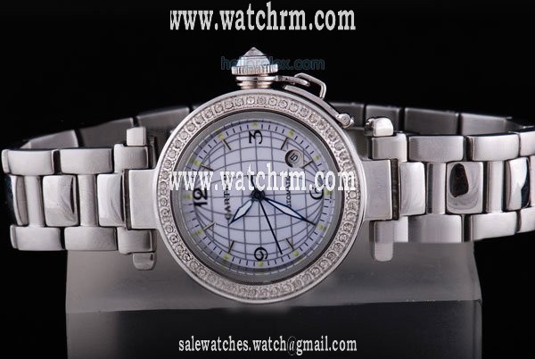 Cartier Pasha de Cartier W31015M7 Stainless Steel Case 36mm Mens Watch