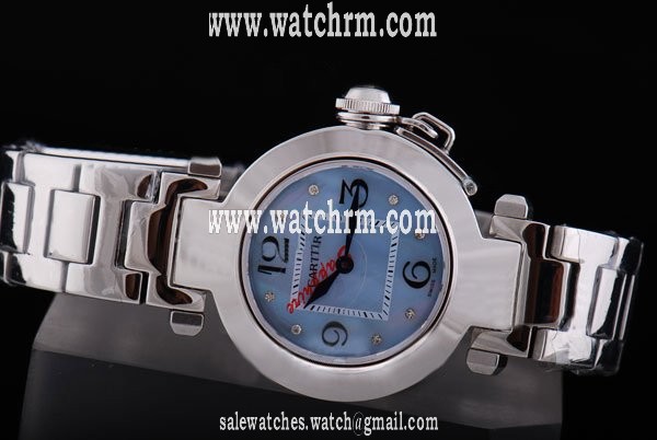 Cartier Pasha de Cartier W31075M7 Blue Dial Stainless Steel Case 35mm Watch