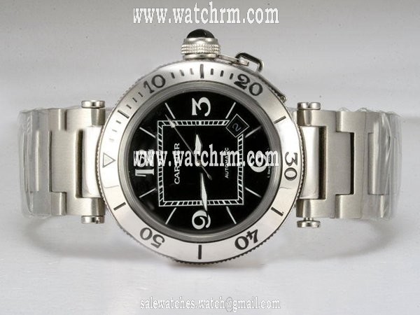 Cartier Pasha de Cartier w31077M7 Round Mens Stainless Steel Case Watch
