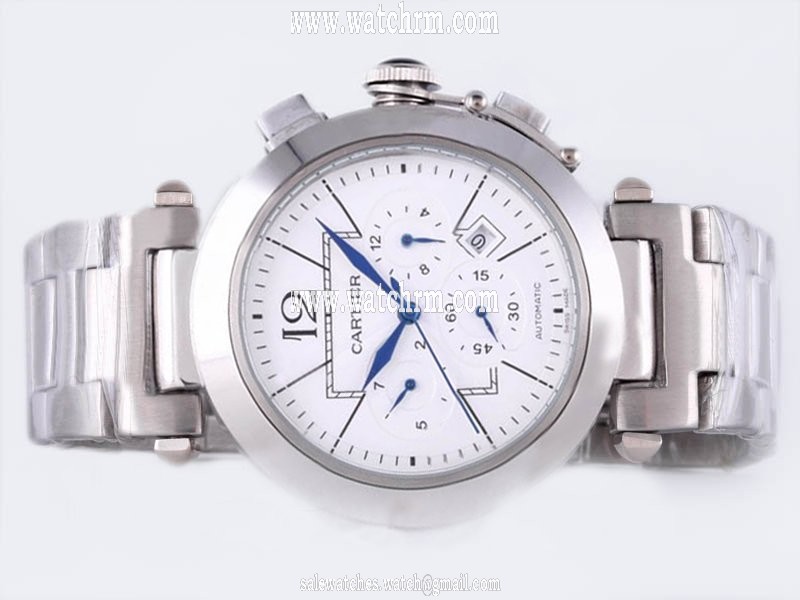 Cartier Pasha de Cartier W3109255 Stainless Steel Bezel Automatic Watch