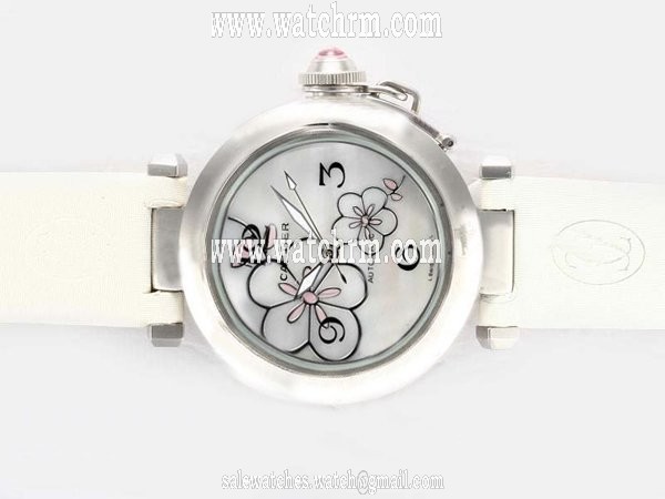 Cartier Pasha de Cartier W3109699 Stainless Steel Case Stainless Steel Bezel Grey Dial Watch