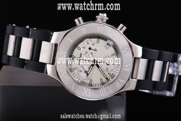 Cartier Pasha de Cartier W3140003 Round White Dial Automatic Watch
