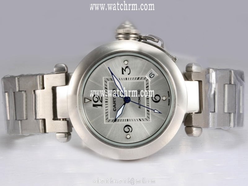Cartier Pasha de Cartier W3140007 Automatic Grey Dial Round Watch