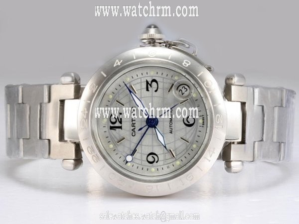 Cartier Pasha de Cartier W3140007 Mens Stainless Steel Bezel Watch