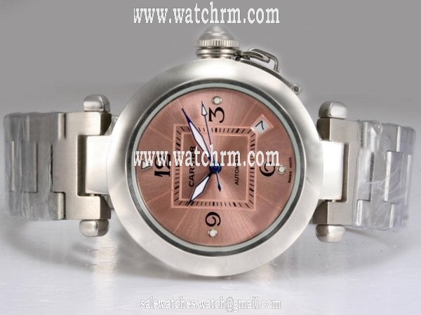 Cartier Pasha de Cartier W3140008 Stainless Steel Case Brown Dial Round Watch