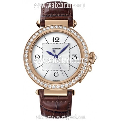 Cartier Pasha Diamond 18kt Rose Gold Men's Watch WJ120051