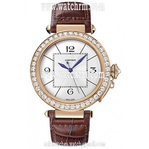 Cartier Pasha Rose Gold Diamond Men's Watch WJ120151