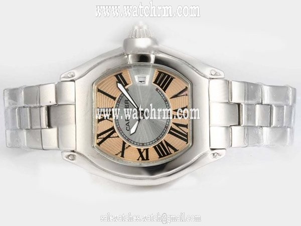 Cartier Roadster 2001 Silver Stainless Steel Strap 33x37mm Watch