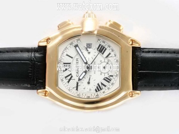 Cartier Roadster 2510 White Dial Stainless Steel Case 40x47mm Watch
