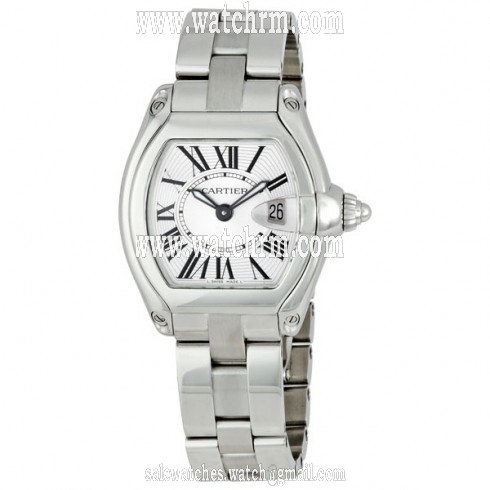 Cartier Roadster Silver Ladies Watch W62016V3