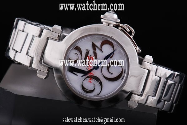 Cartier Roadster W3140008 White Dial Silver Stainless Steel Strap Watch