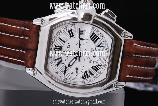 Cartier Roadster W62019X6 Mens Stainless Steel Case Oval Watch