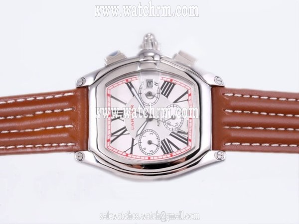 Cartier Roadster W62021Y3 White Dial Automatic 36x45mm Watch