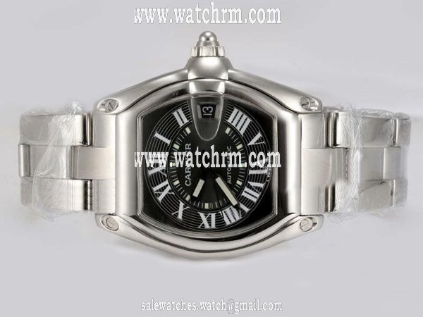 Cartier Roadster W62041V3 Mens Silver Stainless Steel Strap 38mm Watch
