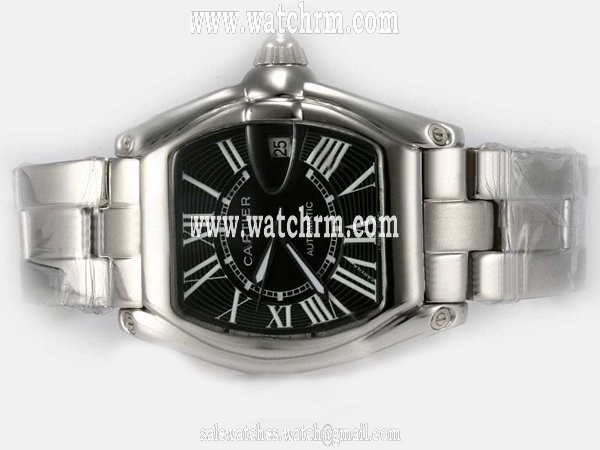 Cartier Roadster w62041v3 Stainless Steel Bezel Automatic Mens Watch