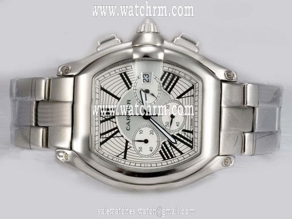 Cartier Roadster W6206001 38x47mm Quartz Chronograph Womens Watch