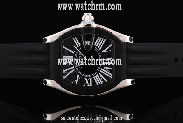 Cartier Roadster W6206018 Stainless Steel Bezel Black Dial Quartz Watch