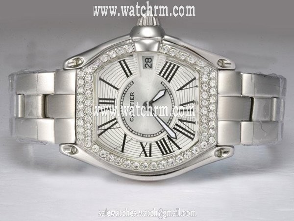 Cartier Roadster wE5002x2 33x37mm Stainless Steel Case Mens Watch