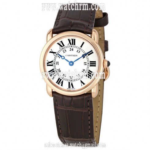 Cartier Ronde Louis 18kt Rose Gold Ladies Watch W6800151