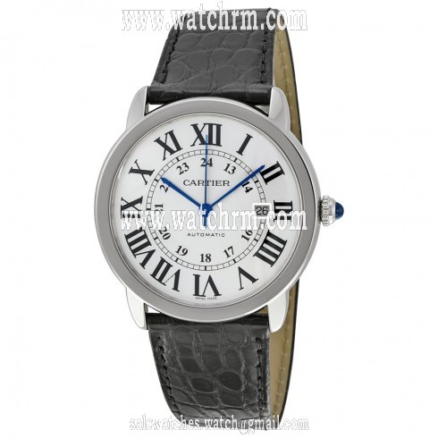 Cartier Ronde Solo Silver Dial Automatic Men's Watch W6701010