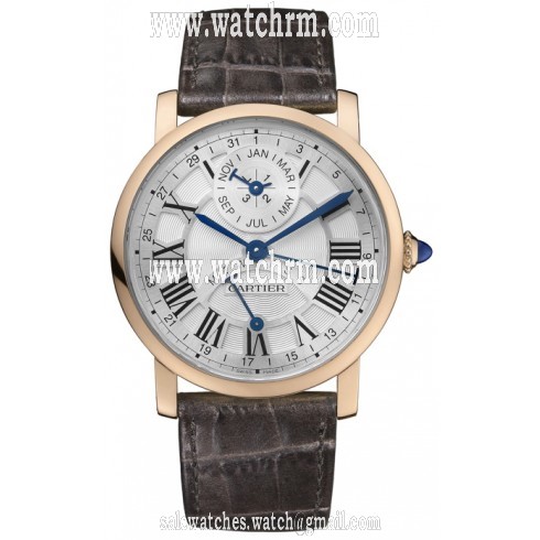 Cartier Rotonde de Cartier Perpetual Calendar Automatic 18 kt Rose Gold Men's Watch W1556217
