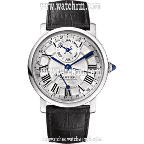 Cartier Rotonde de Cartier Perpetual Calendar Automatic 18 kt White Gold Men's Watch W1556218