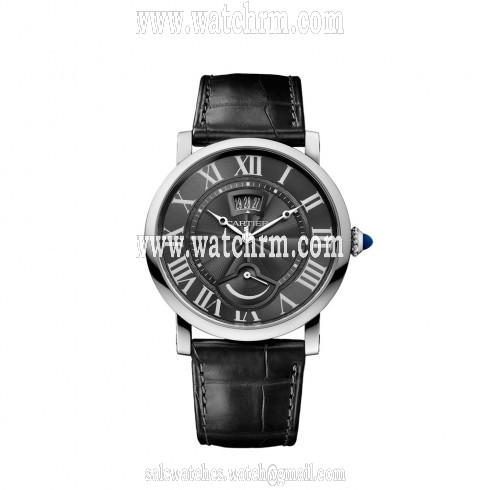 Cartier Rotonde Gray guilloche Dial Men's Watch W1556253