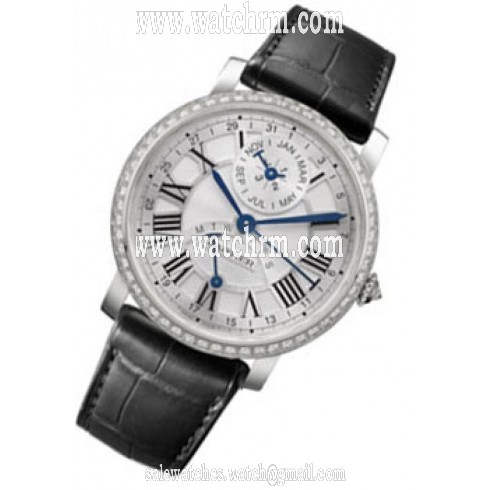 Cartier Rotonde Perpetual Calendar White guilloche Dial Men's Watch HPI00591