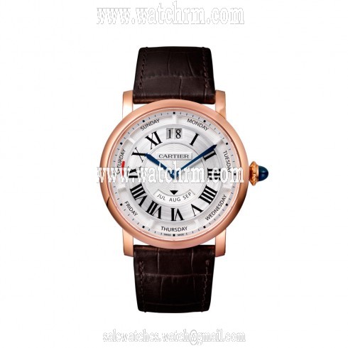 Cartier Rotonde White Dial Men's Watch WHRO0002
