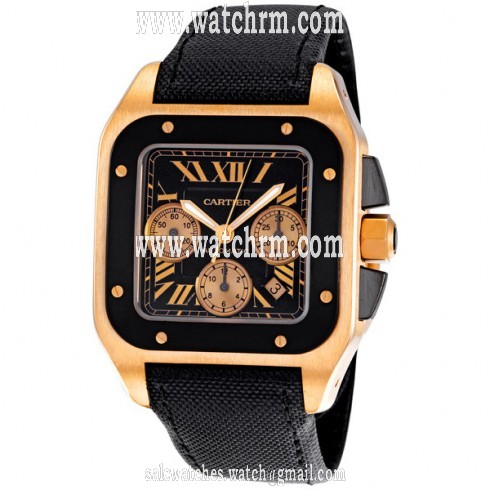 Cartier Santos 100 Carbon Extra Large Watch W2020003