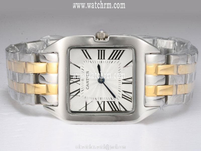Cartier Santos 100 w200737g White Dial Automatic Square Watch