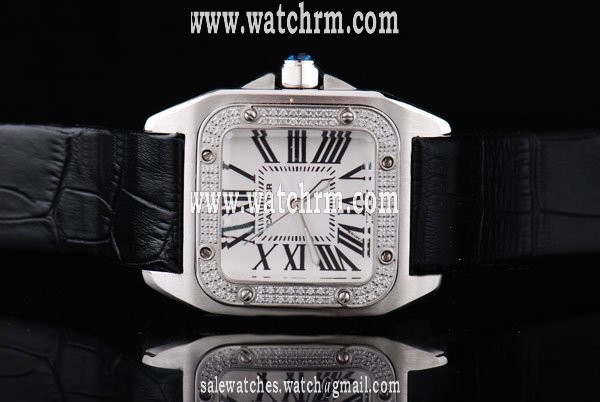 Cartier Santos 100 W20073X8 Stainless Steel Case 29x40mm Mens Watch