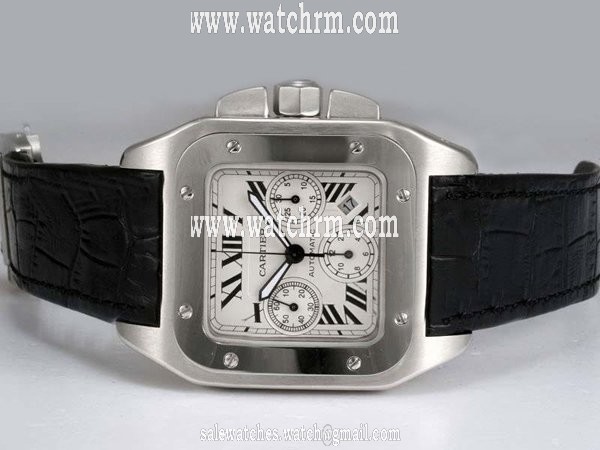 Cartier Santos 100 W20090X8 Stainless Steel Case 43x43mm Womens Watch
