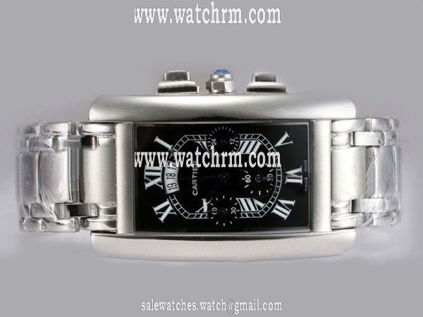 Cartier Santos 100 w26019L1 Womens Silver Stainless Steel Strap Rectangle Watch