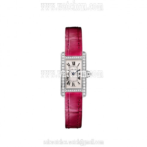 Cartier Tank Americaine Silver Dial Ladies Watch WB710015
