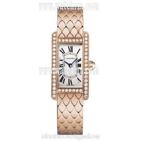Cartier Tank Americaine Small Silver Dial Ladies Watch WB710008